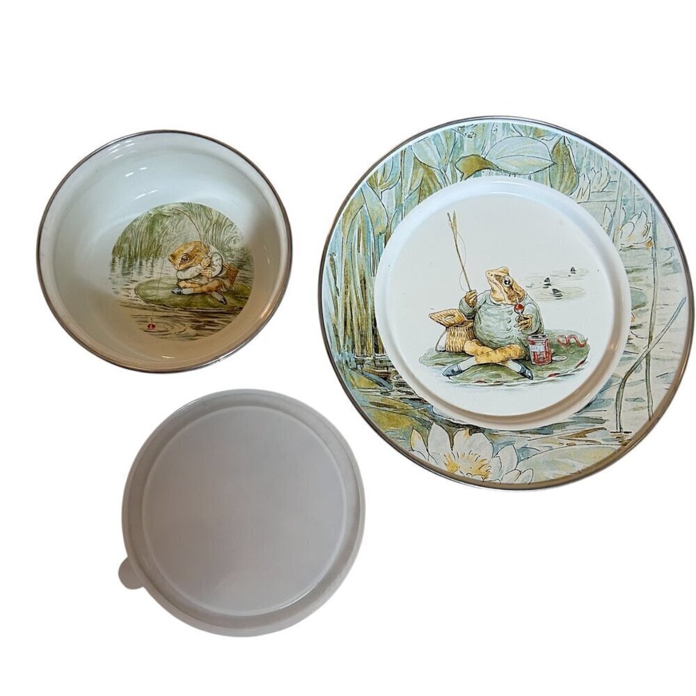 Golden Rabbit Beatrix Potter Dish Bowl Kids Whimsy Cottage